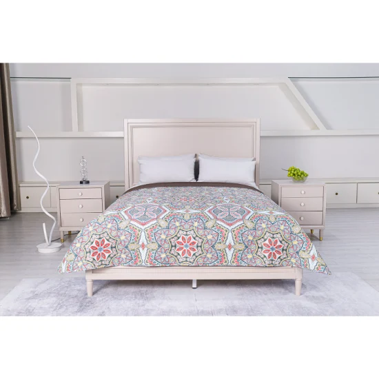 Fornecedor da China preço barato cama interna para baixo roupa de cama alternativa king size colcha acolchoada em relevo
