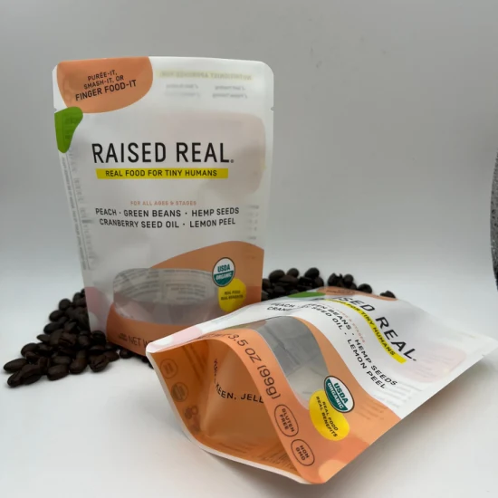 Efeito fosco Rotogravura Impressão digitalc Pacote de grãos de café Saco de plástico reforço lateral Saco de Mylar