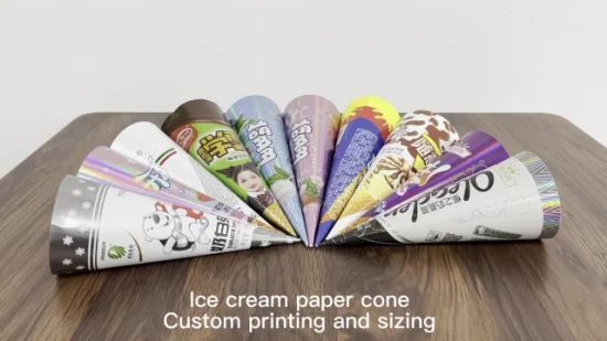 Casquinha de papel para sorvete descartável