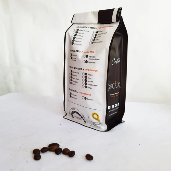 Saco de café Papel Kraft Biodegradável Lata Lata Saco de Chá Embalagem de Alimentos