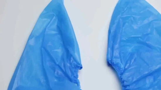 Fornecimento médico protetor descartável microporoso à prova d'água antiderrapante PP+CPE capa de sapato