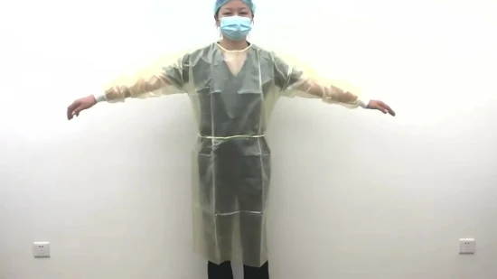 Vestido de isolamento cirúrgico descartável para hospital de venda imperdível