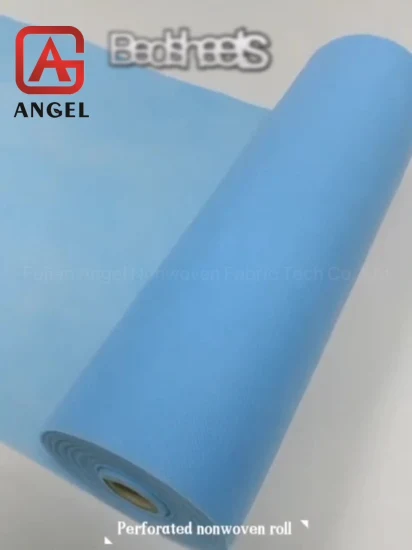 Lençol de cama não tecido 100% PP perfurado rolo descartável