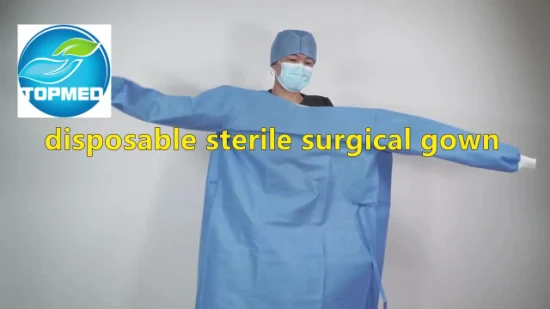 Bata cirúrgica SMS SMMS não tecido médica, bata cirúrgica hospitalar
