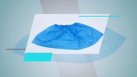 Capa antiderrapante antiestática descartável para sala limpa à prova d'água CPE plástica cirúrgica médica antiderrapante para proteção diária do hospital